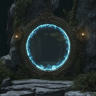 欧式拱门星光主题场景