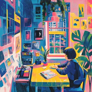 氛围感插画