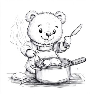 小熊做饭