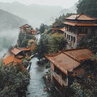 山林深山禅寺