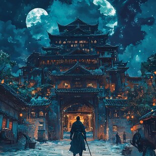 镇淮楼插画