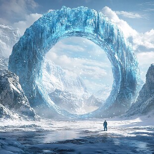 梦幻舞台背景南极冒险