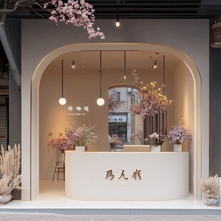 奶茶店花艺