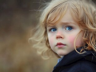 怡然自得的小女孩壁纸