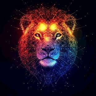 动物创意炫光效果