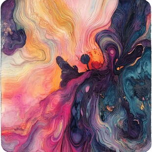 抽象流体装饰画