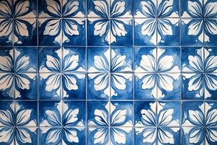 蓝琉璃花砖