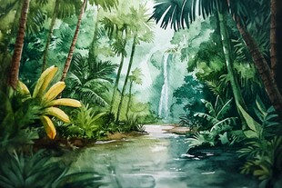 热带雨林插画
