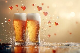 啤酒水花质感特效