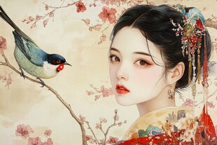 宫廷系列人物插画