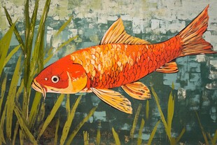 锦鲤绘画