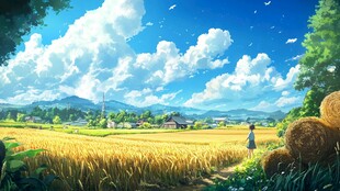 唯美农村场景