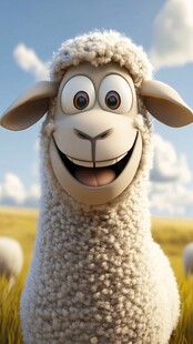 笑眯眯绵羊