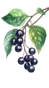 黑加仑葡萄干插画