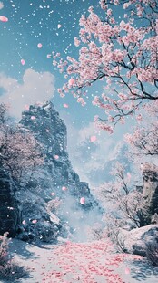 唯美梦幻梅花林