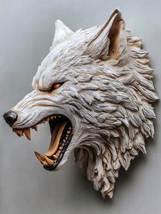 狼头墙饰