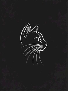 猫背影logo