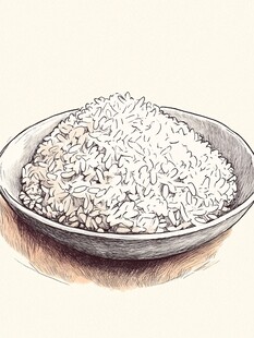 手绘糯米饭