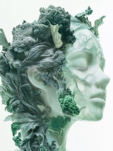 艺术感蔬菜图案设计