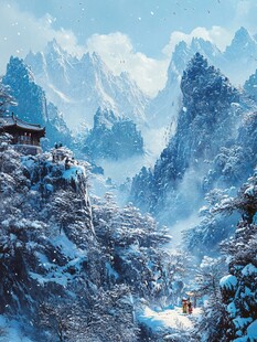 古风山水场景