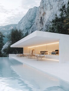 建在岩石上的别墅