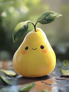 黄梨拟人卡通形象