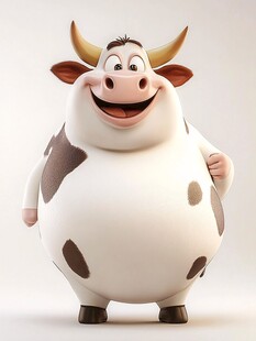 3d卡通牛
