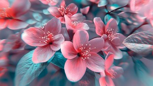 3d立体唯美花卉