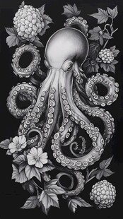 手绘章鱼插画