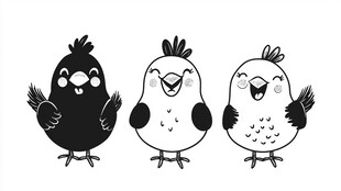 小鸟卡通形象设计