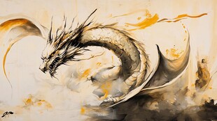 板绘龙