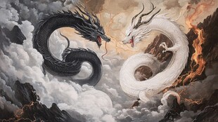 古代四神之一白龙