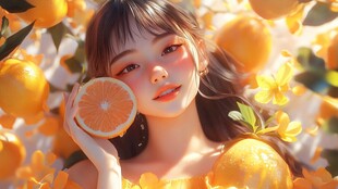 唯美橙橘