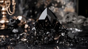 珠宝玻璃碎片光芒四射