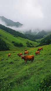 雨中牧场