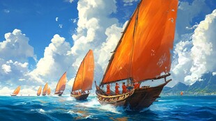 扬帆启航高清画