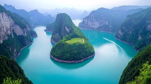 湄江风景区塞海湖