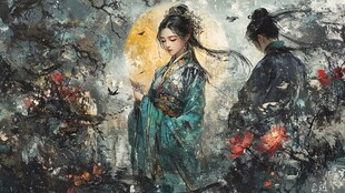 汉服小说插画
