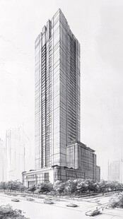 中洲控股中心线稿