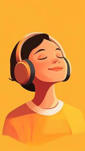 夸张插画扁平ui人物