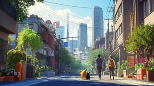 插画街道