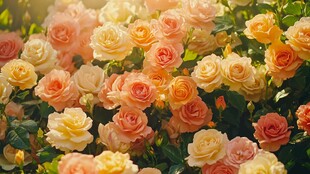 春日绚丽炫丽温柔玫瑰