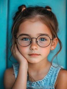 怡然自得的小女孩壁纸