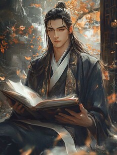 古风立绘美男插画图案