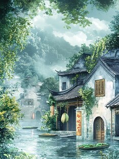 唯美浪漫江南水乡风情