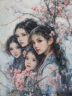 工笔少女