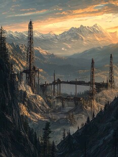 风景厚涂