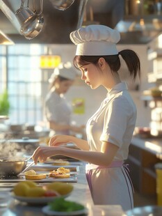 美女厨师大厨掌厨