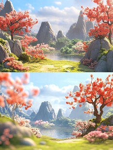 桃花岛素材