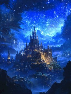 梦幻城堡插画